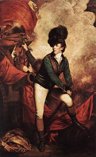 General Sir Banastre Tarleton 1782 	by Sir Joshua Reynolds 1723-1792   The National Gallery London UK